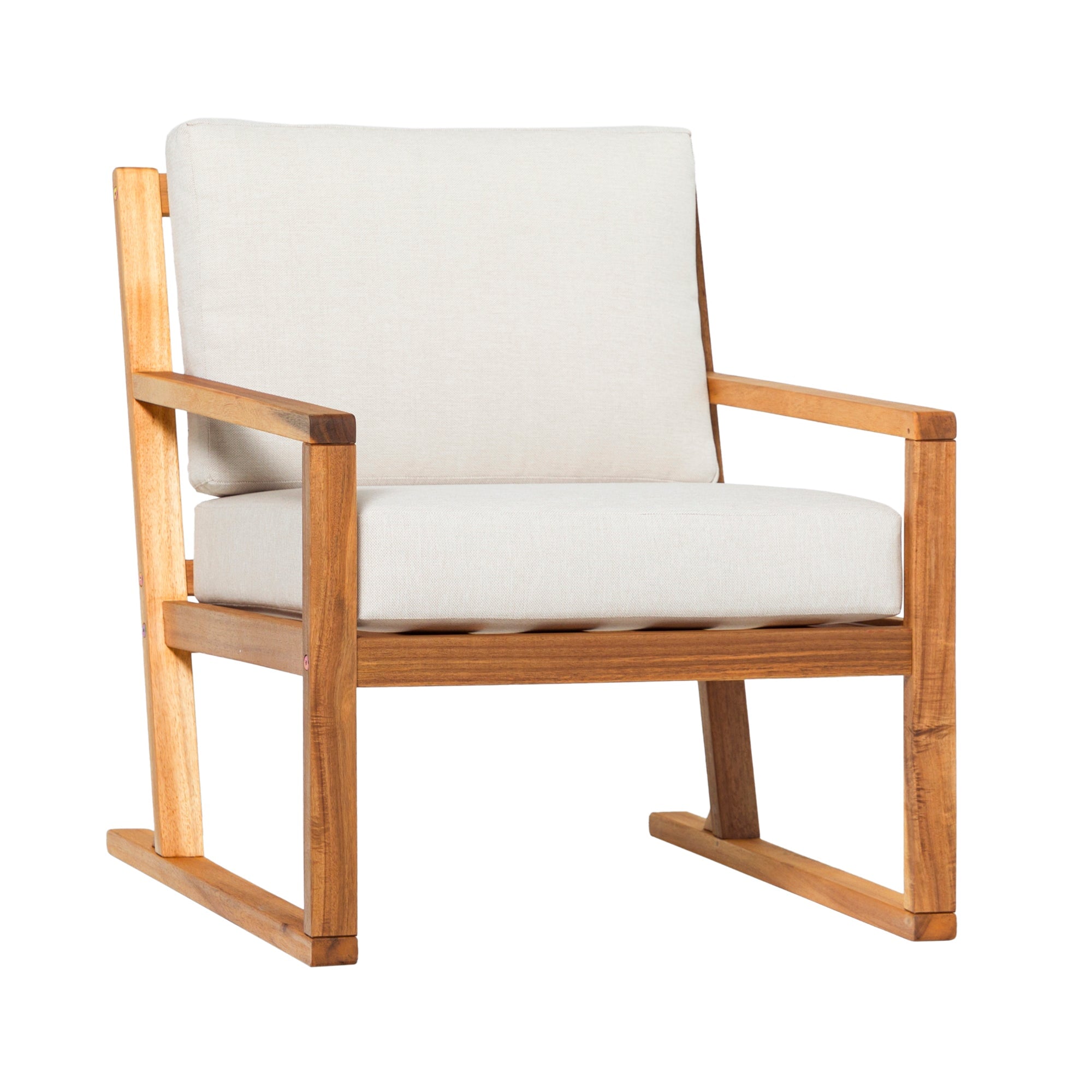 Sillón moderno de madera maciza para exterior Prenton