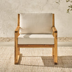 Sillón moderno de madera maciza para exterior Prenton