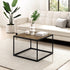 Mesa de centro cuadrada de 25" de parquet