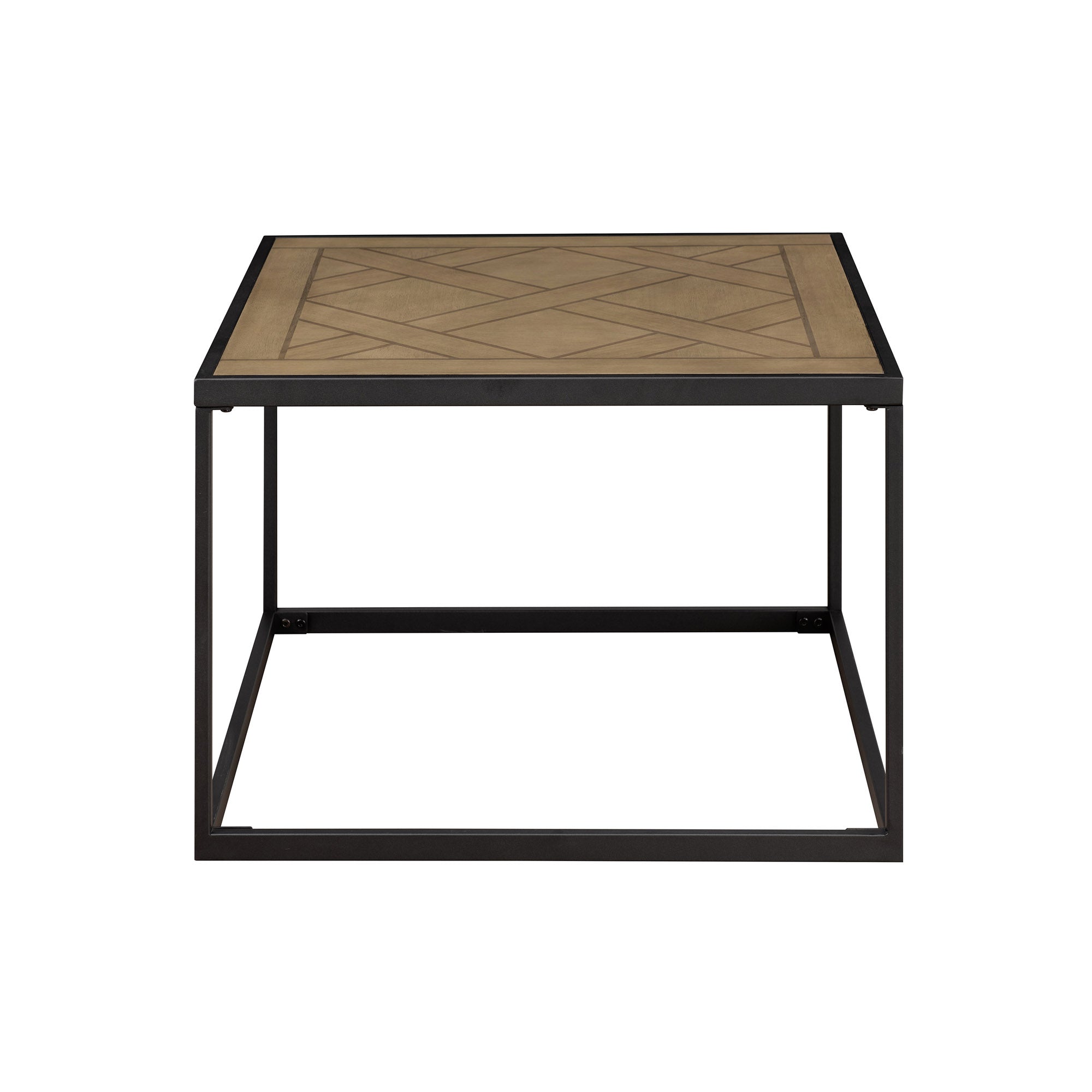 Mesa de centro cuadrada de 25" de parquet