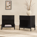 Paris Modern Scandinavian Reeded Nightstand