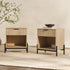 Paris Modern Scandinavian Reeded Nightstand