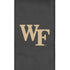Sofá plateado con el logotipo de Wake Forest