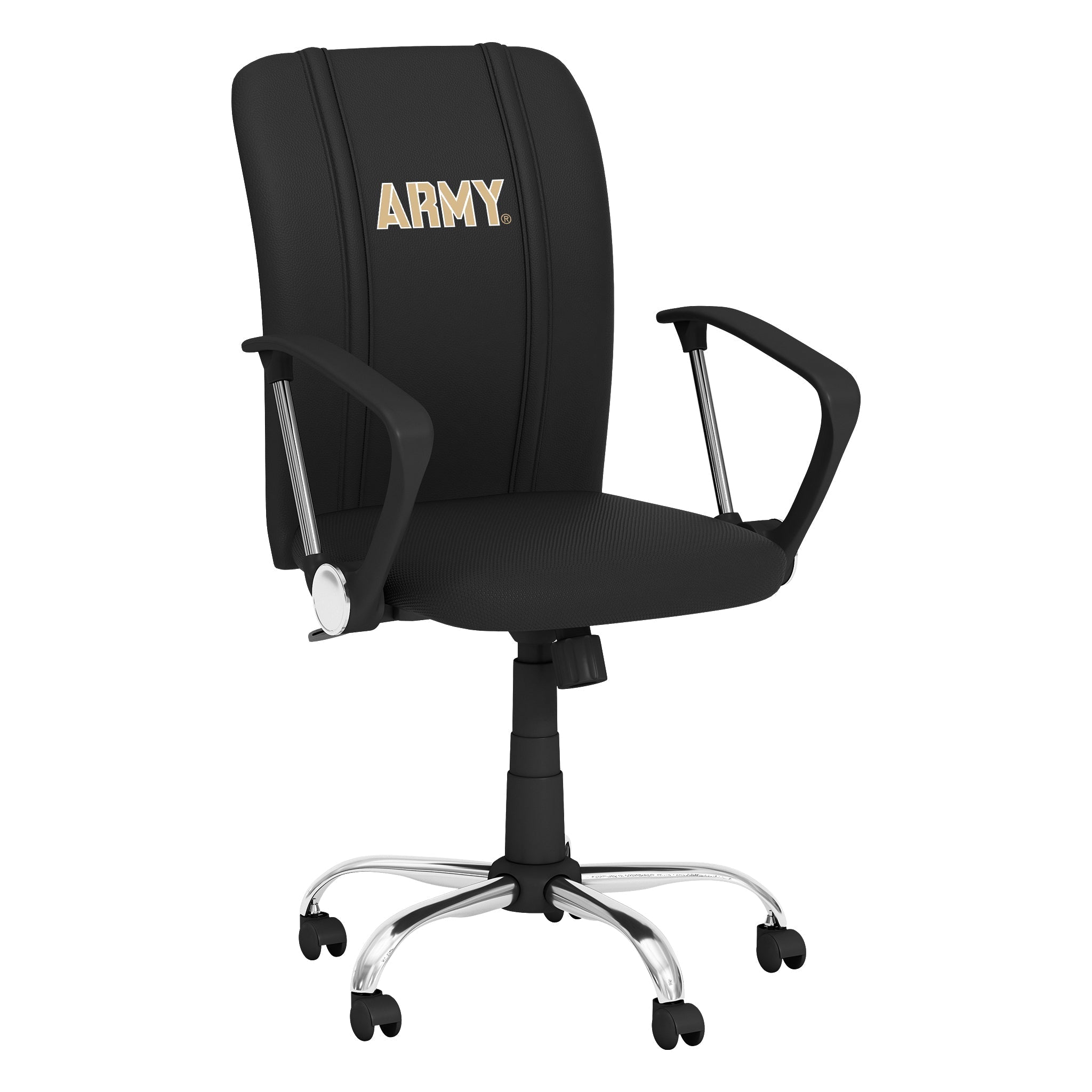 Silla de trabajo curva con el logotipo del ejército de West Point