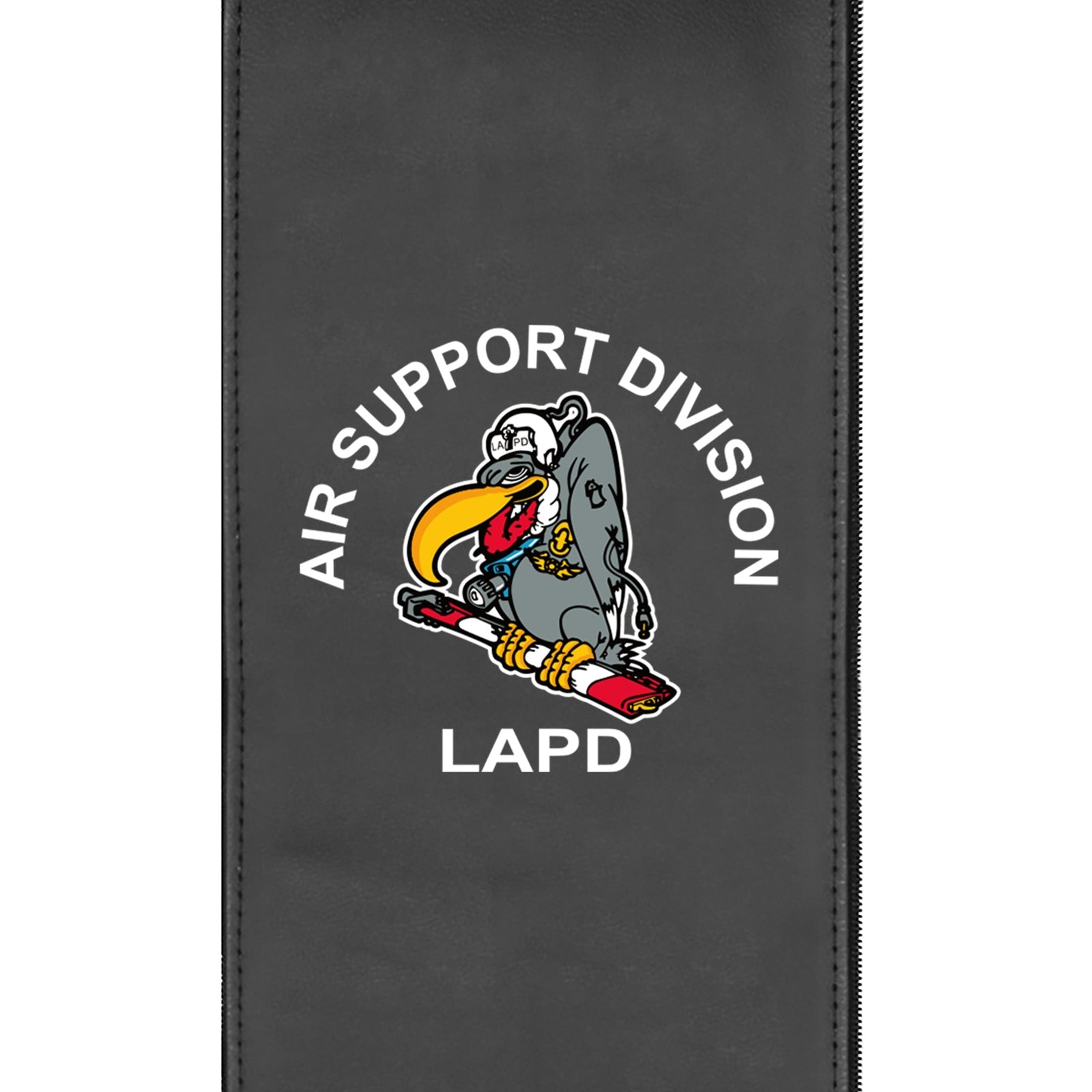 Silla para juegos Xpression Pro con el logotipo de la División de Apoyo Aéreo del Departamento de Policía de Los Ángeles