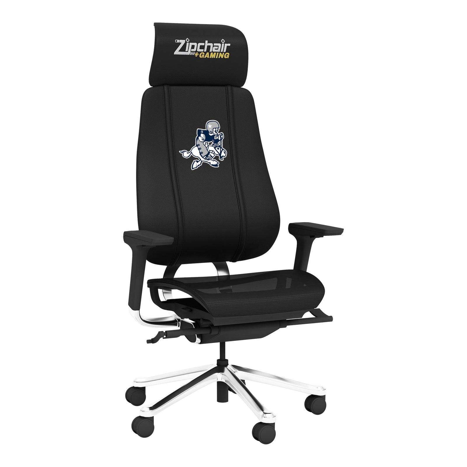 Silla gaming PhantomX de malla con el logotipo clásico de los Dallas Cowboys