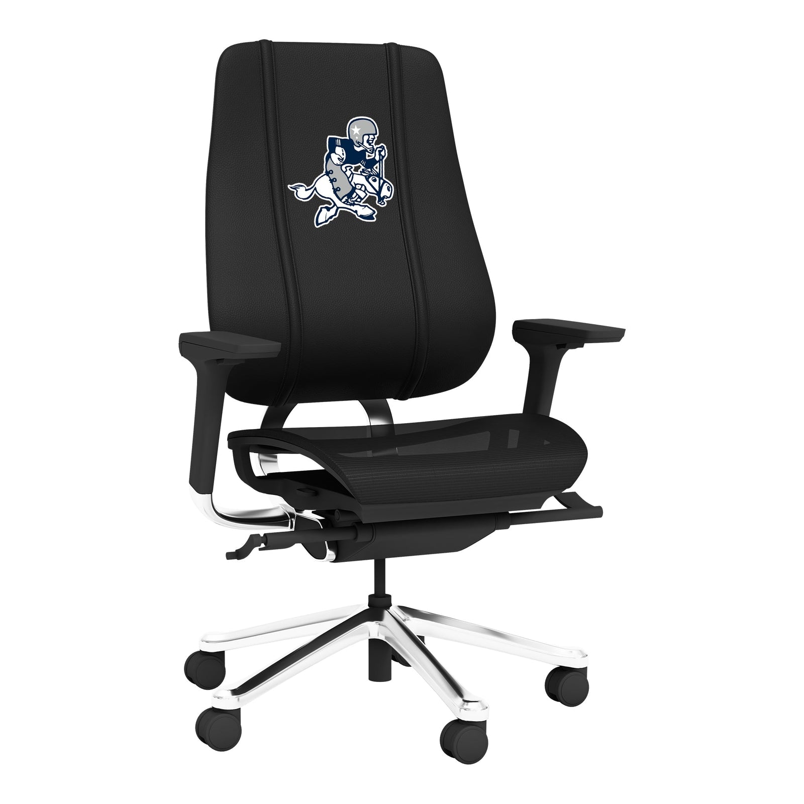 Silla gaming PhantomX de malla con el logotipo clásico de los Dallas Cowboys