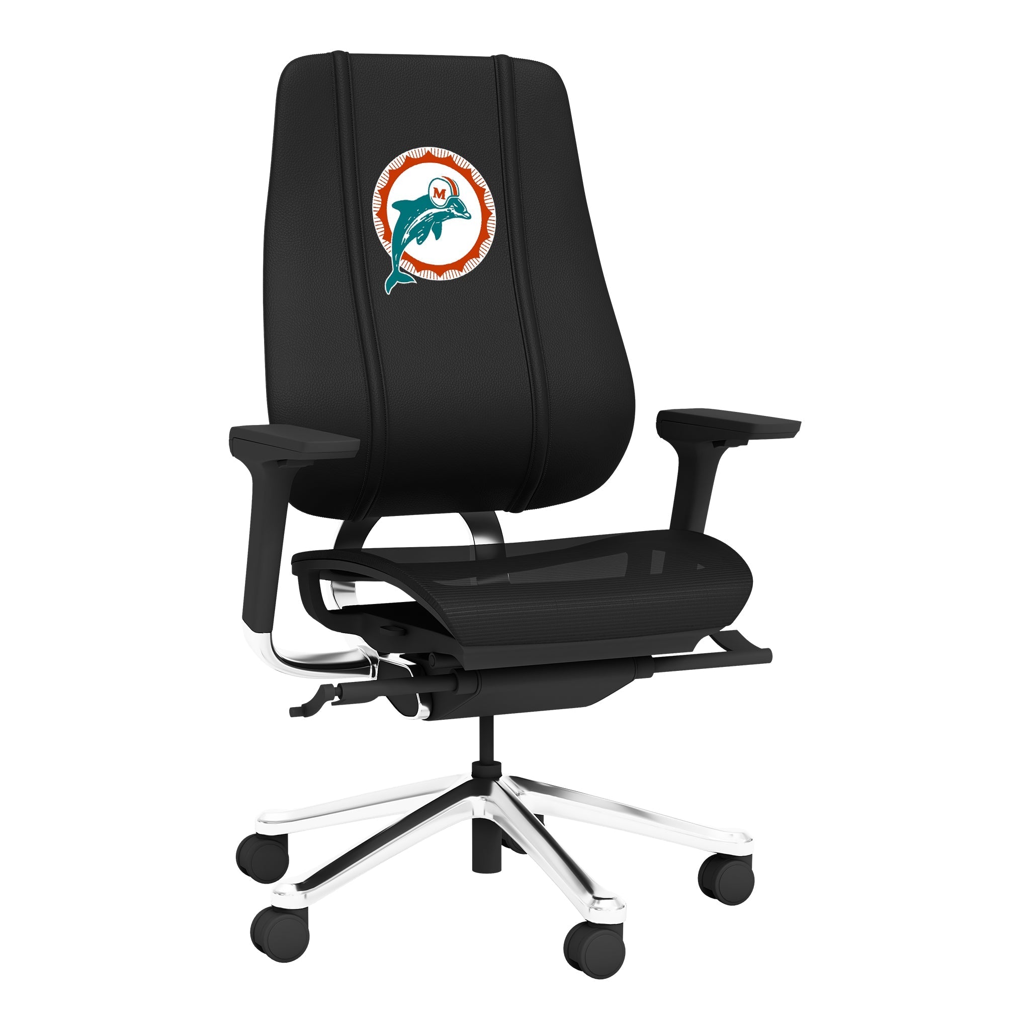 Silla gaming PhantomX de malla con logotipo alternativo de los Miami Dolphins