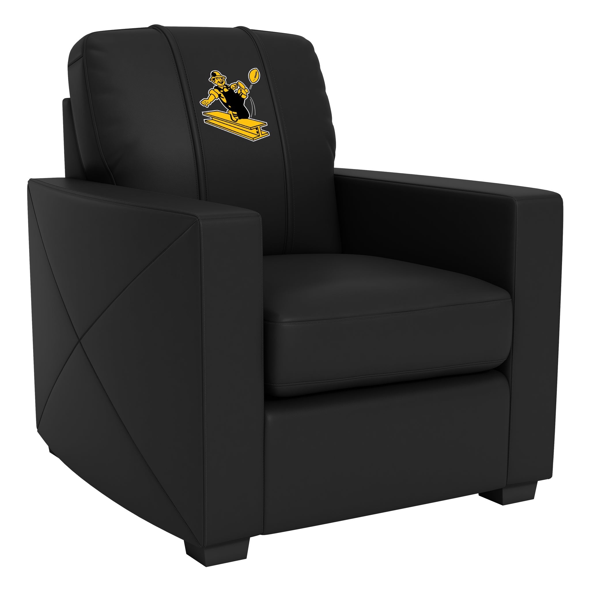 Sillón Club Plateado con el Logotipo Clásico de los Pittsburgh Steelers