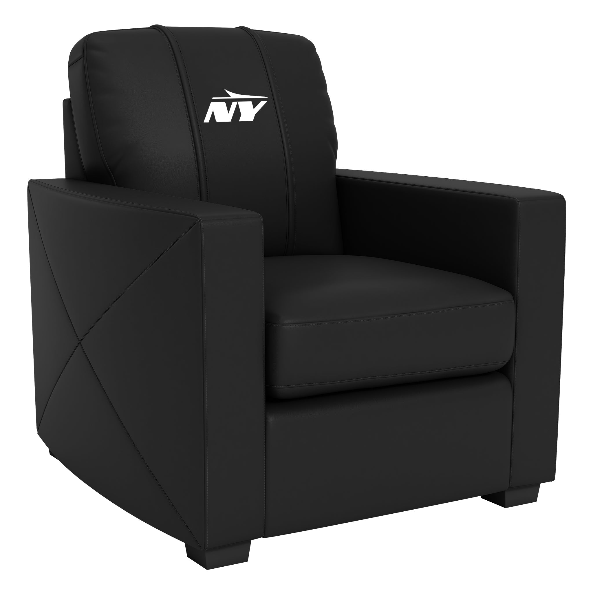 Sillón Club Plateado con el logotipo alternativo de los New York Jets Legacy