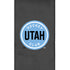 Silla plateada con el logotipo principal del Utah Hockey Club