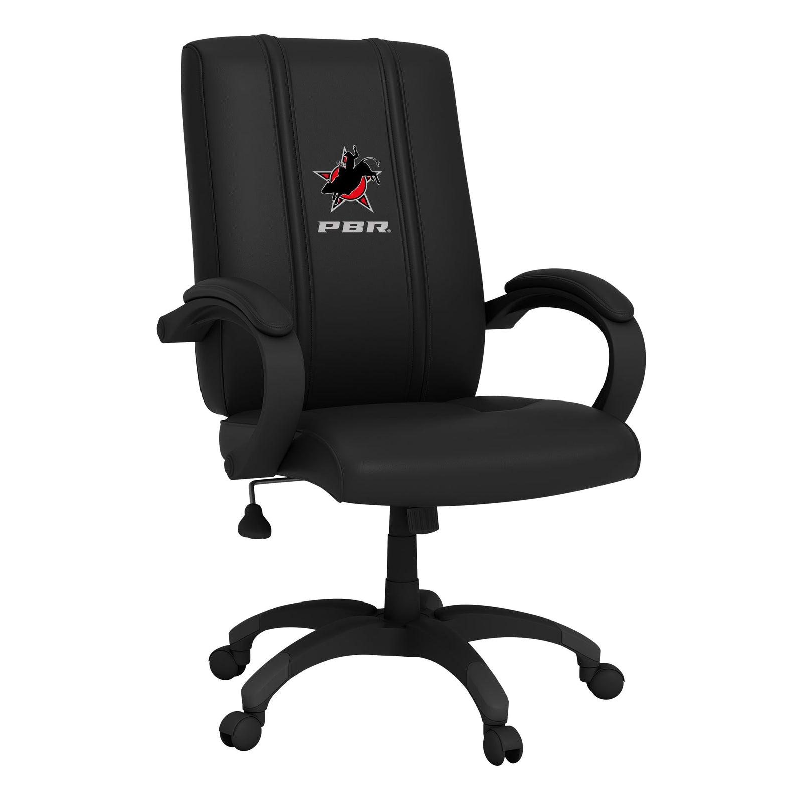 Silla de oficina 1000 con el logotipo de la estrella profesional Bull Riders