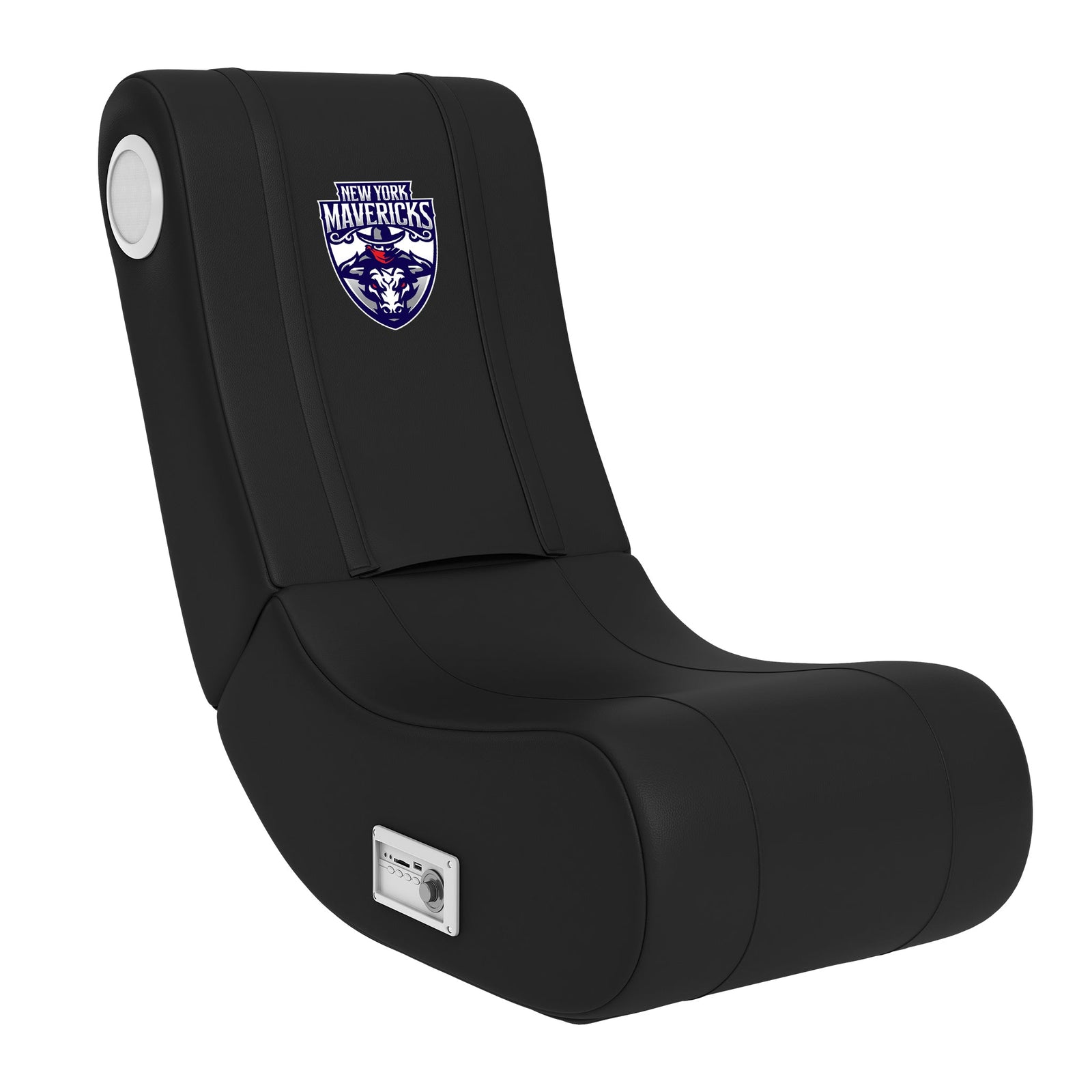 Game Rocker 100 con el logotipo principal de los New York Mavericks