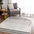 Alfombra con diseño geométrico en blanco y negro Angus