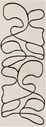 Alfombra bohemia moderna de perfil bajo Eilir