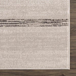 Alfombra Deja color crema y carbón - Liquidación