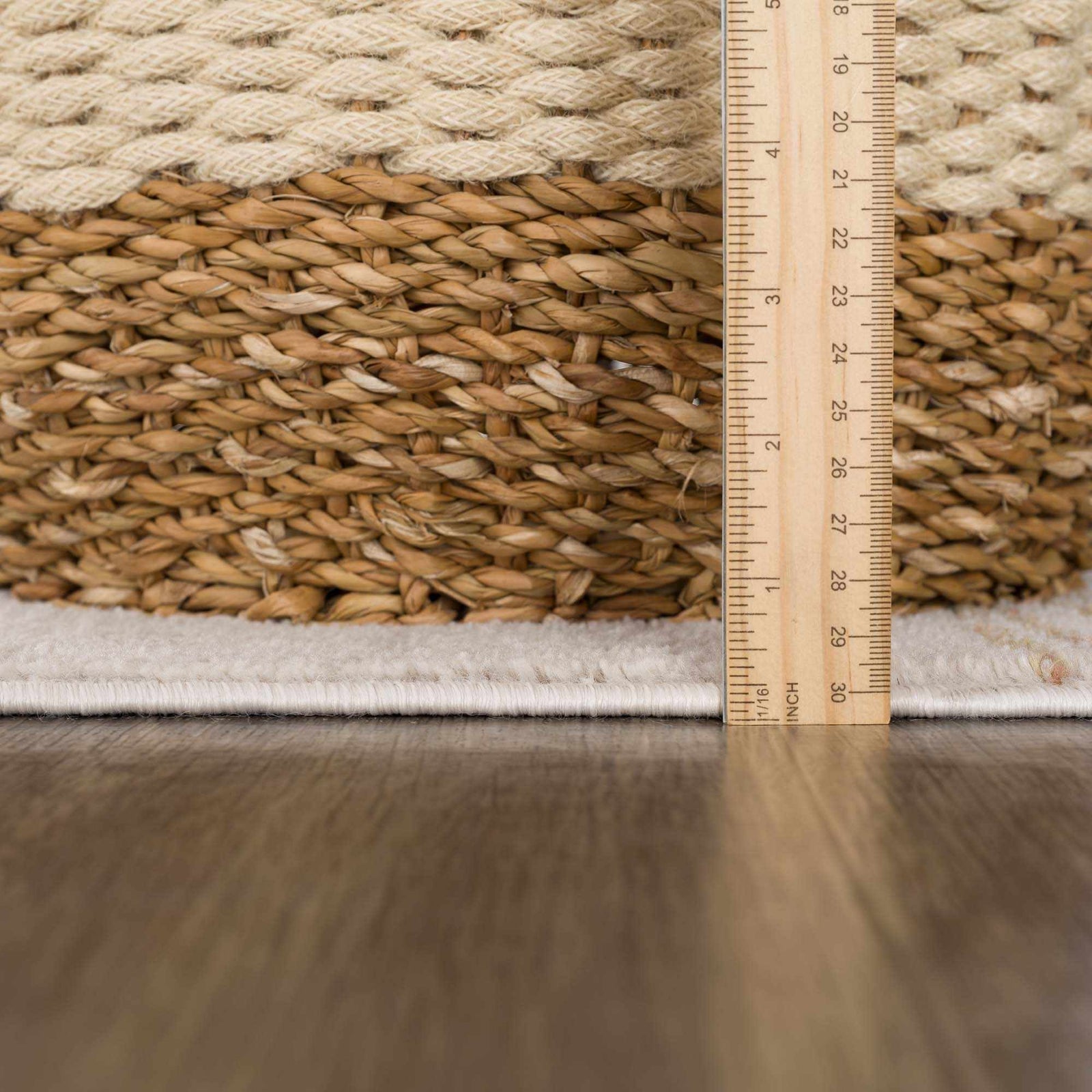 Alfombra Deja color crema y dorado - Liquidación