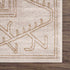 Alfombra Divya color crema y dorado - Liquidación