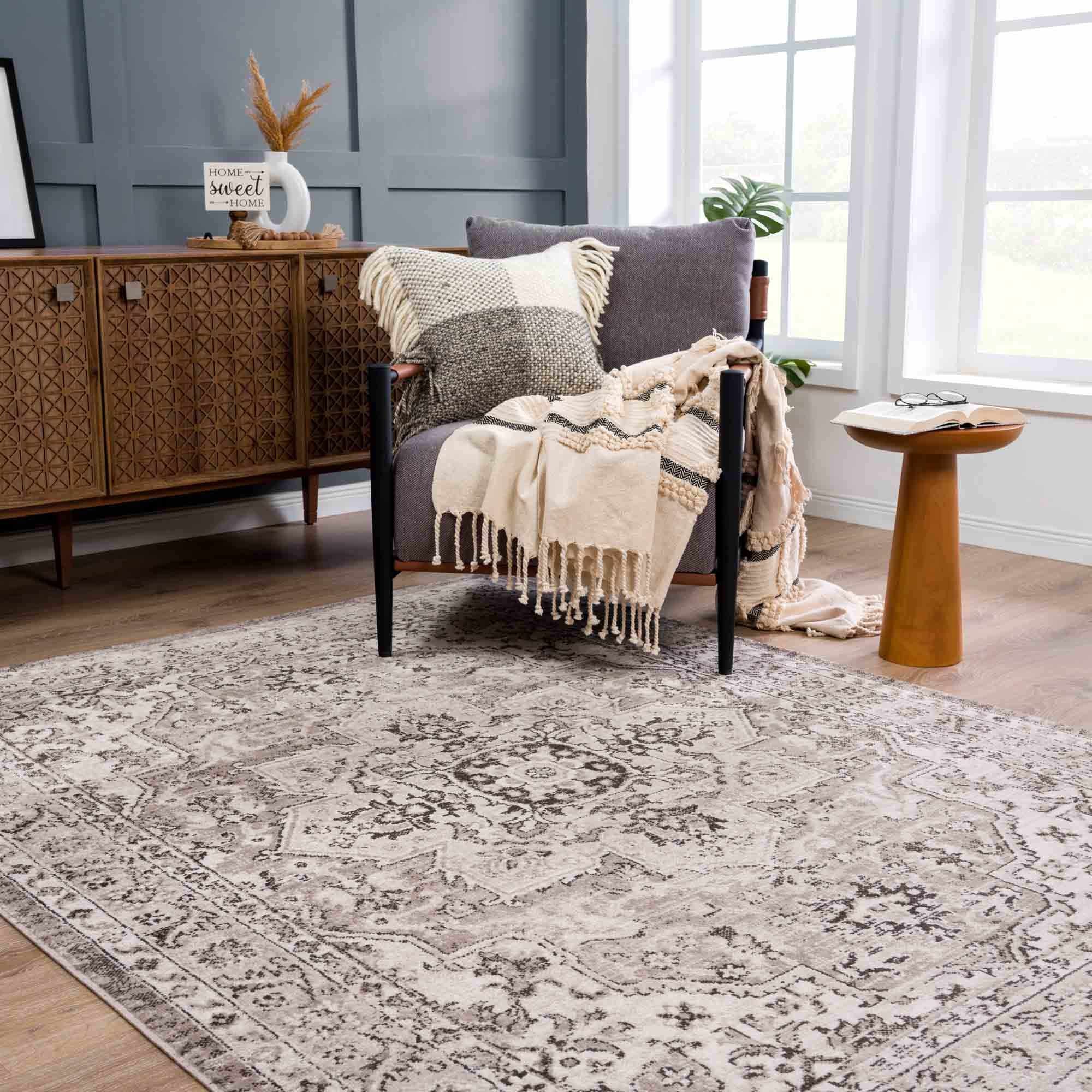 Alfombra beige Albie - Ofertas especiales