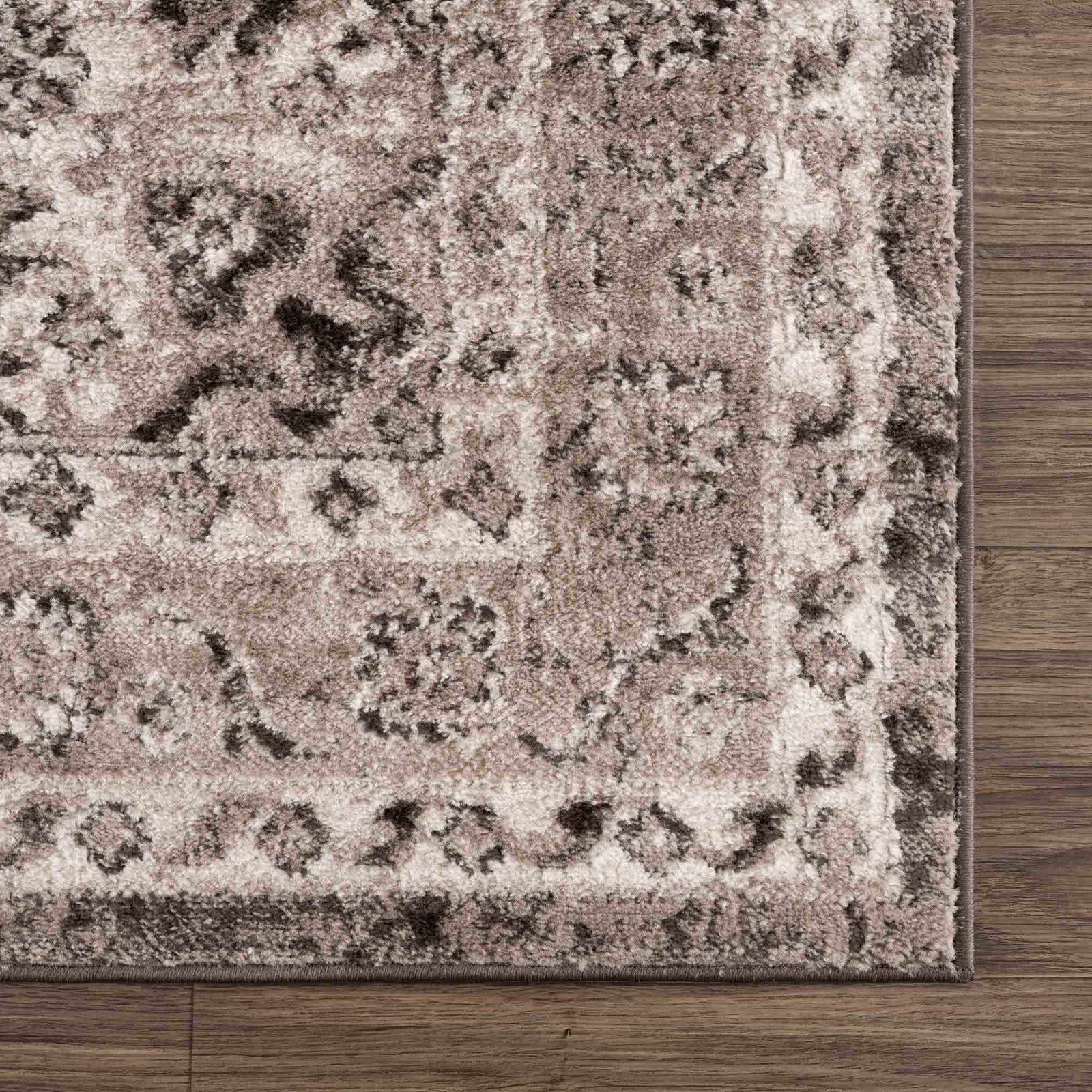 Alfombra Albie en color carbón y beige - Ofertas especiales