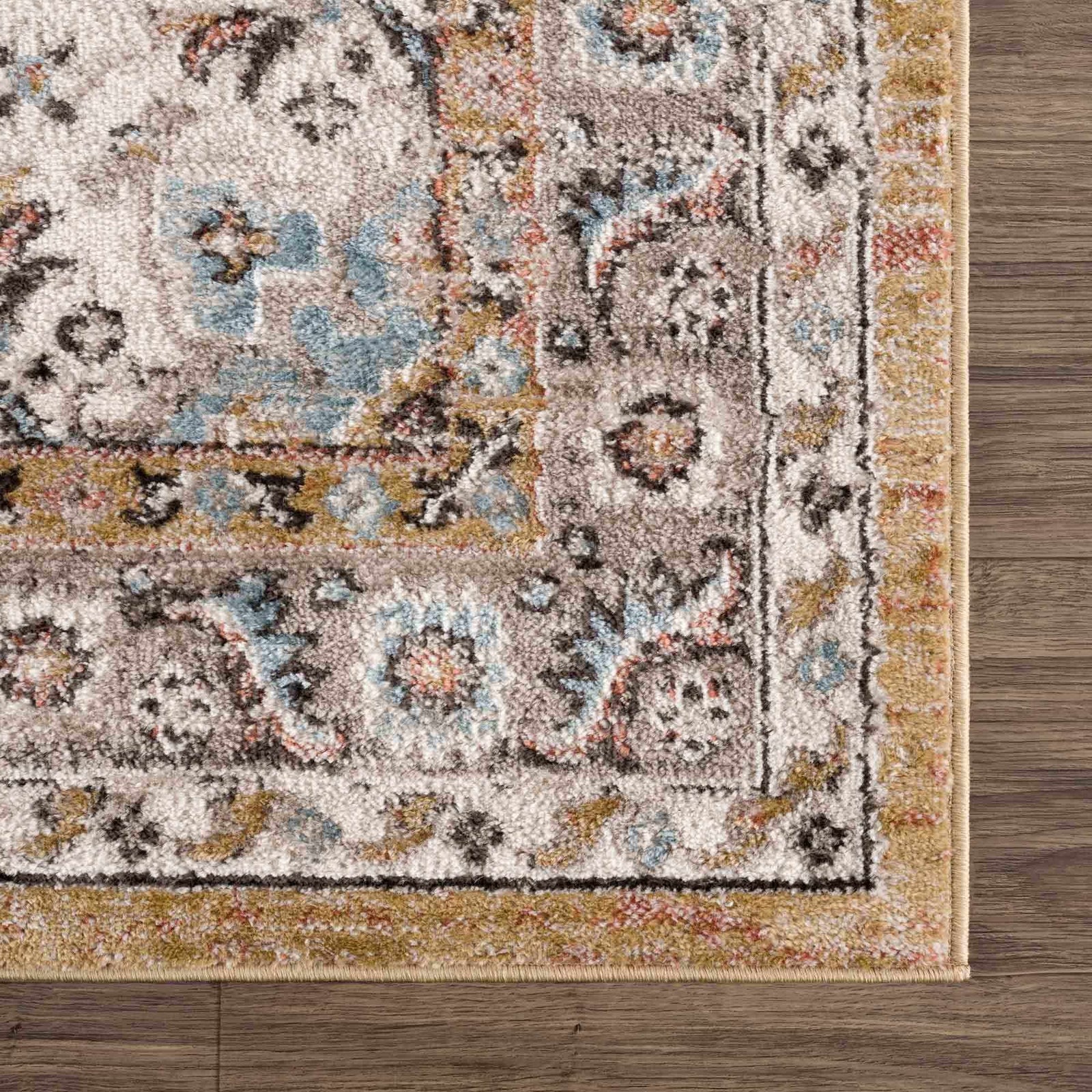 Alfombra dorada y beige Albie - Ofertas especiales
