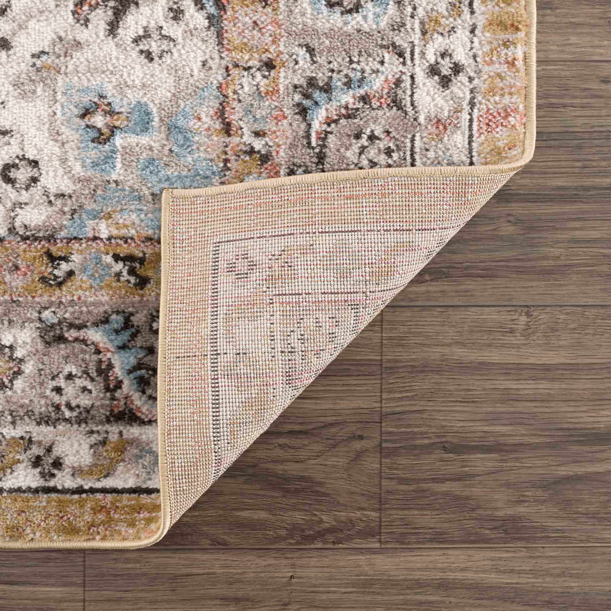 Alfombra dorada y beige Albie - Ofertas especiales
