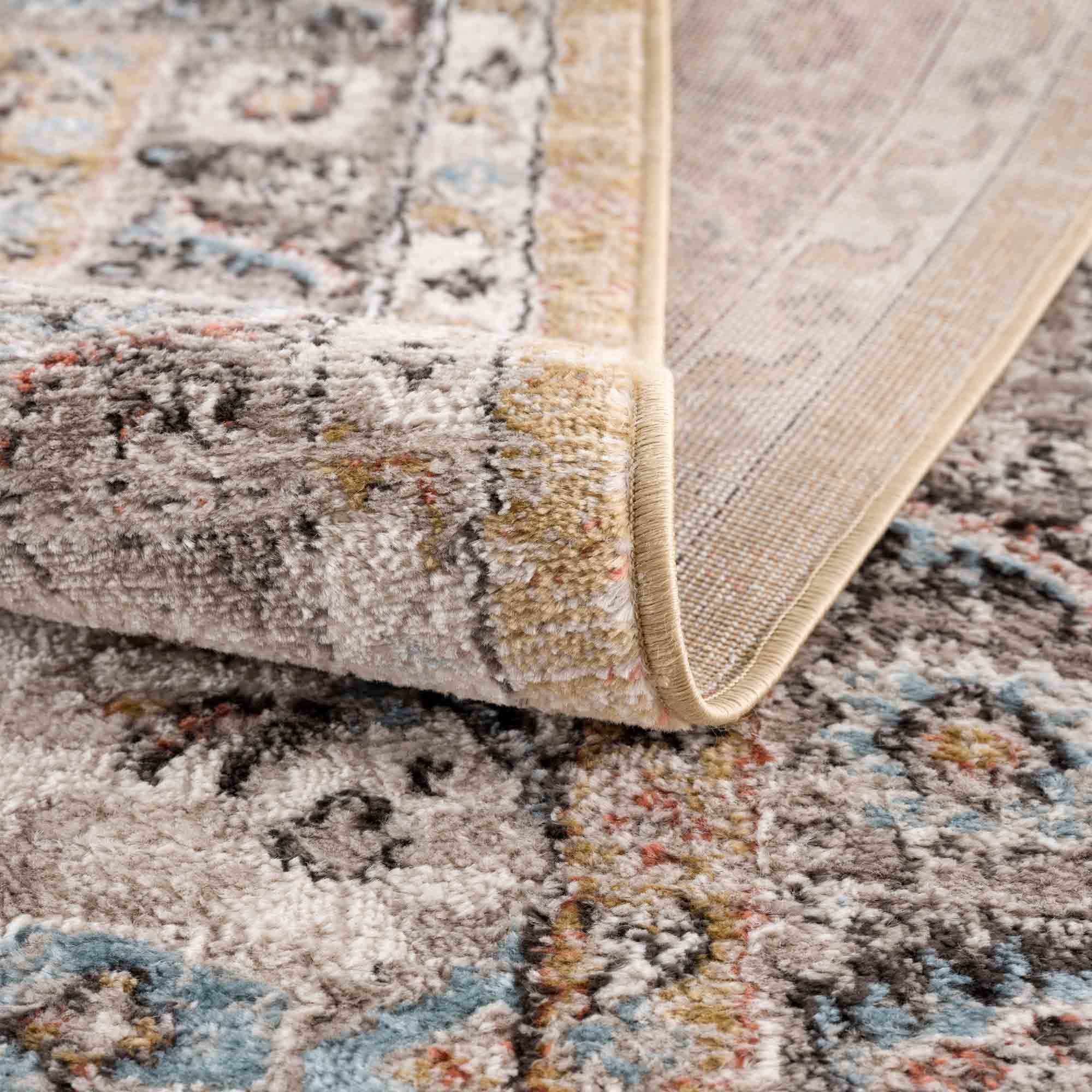 Alfombra dorada y beige Albie - Ofertas especiales