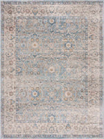 Alfombra Anana en tonos azul plateado y beige - Oferta