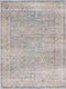 Alfombra Anana en tonos azul plateado y beige - Oferta