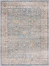 Alfombra Anana en tonos azul plateado y beige - Oferta