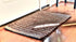 DaDa Bedding Shaggy Soft Door Mat Carpet Rug - 20" x 32" Striped Shiny Coffee Light Beige / Dark Brown