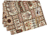 DaDalogy Bedding Set of 4-Pieces Light White Mughal Floral Botanical Cottage Fleur Tapestry Placemats 13” x 19” (18196)