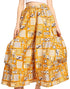 Pantalones culotte de pierna ancha con estampado africano Ankara para mujer de Sakkas Duru, cintura elástica