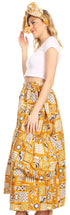 Pantalones culotte de pierna ancha con estampado africano Ankara para mujer de Sakkas Duru, cintura elástica