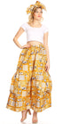 Pantalones culotte de pierna ancha con estampado africano Ankara para mujer de Sakkas Duru, cintura elástica