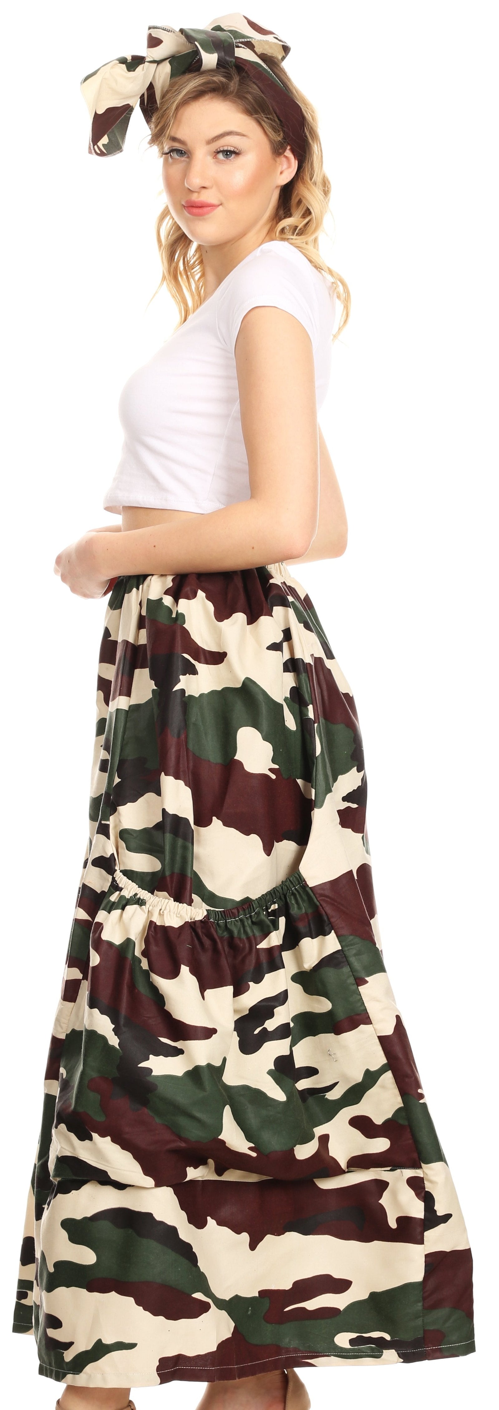 Pantalones culotte de pierna ancha con estampado africano Ankara para mujer de Sakkas Duru, cintura elástica