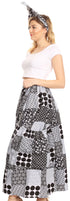 Pantalones culotte de pierna ancha con estampado africano Ankara para mujer de Sakkas Duru, cintura elástica