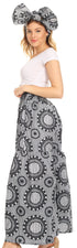 Pantalones palazzo de pierna ancha acampanados con bolsillos de estilo africano Ankara para mujer de Sakkas Esme