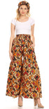 Pantalones palazzo de pierna ancha acampanados con bolsillos de estilo africano Ankara para mujer de Sakkas Esme