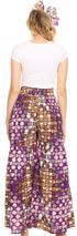 Pantalones palazzo de pierna ancha acampanados con bolsillos de estilo africano Ankara para mujer de Sakkas Esme
