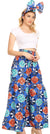 Pantalones palazzo de pierna ancha acampanados con bolsillos de estilo africano Ankara para mujer de Sakkas Esme