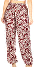 Pantalones de yoga Sakkas Akilla con estampado de elefante para mujer, cintura elástica y bolsillo