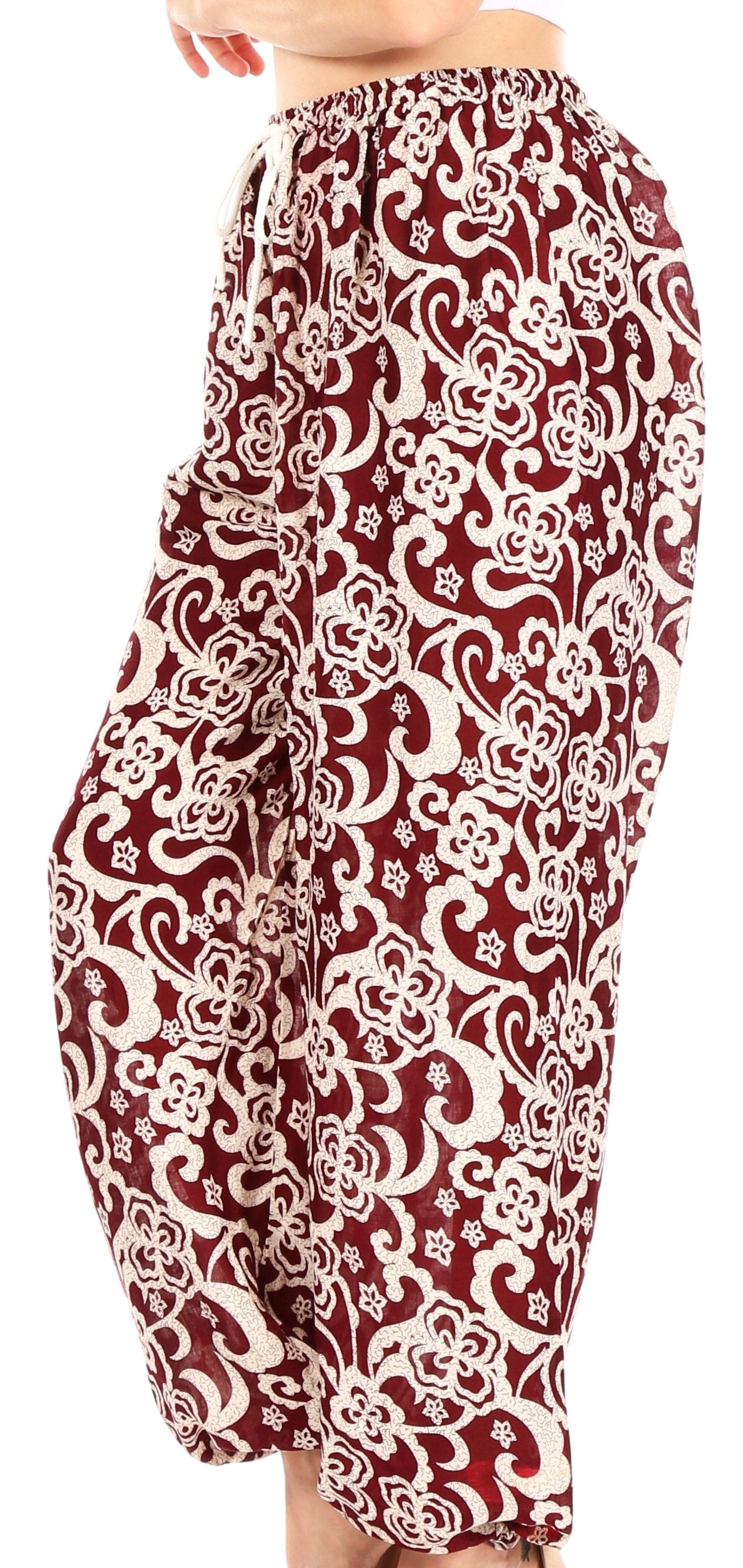 Pantalones de yoga Sakkas Akilla con estampado de elefante para mujer, cintura elástica y bolsillo