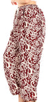 Pantalones de yoga Sakkas Akilla con estampado de elefante para mujer, cintura elástica y bolsillo