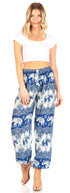 Pantalones de yoga Sakkas Akilla con estampado de elefante para mujer, cintura elástica y bolsillo