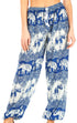 Pantalones de yoga Sakkas Akilla con estampado de elefante para mujer, cintura elástica y bolsillo