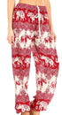 Pantalones de yoga Sakkas Akilla con estampado de elefante para mujer, cintura elástica y bolsillo