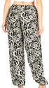 Pantalones de yoga Sakkas Akilla con estampado de elefante para mujer, cintura elástica y bolsillo