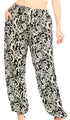 Pantalones de yoga Sakkas Akilla con estampado de elefante para mujer, cintura elástica y bolsillo