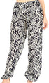 Pantalones de yoga Sakkas Akilla con estampado de elefante para mujer, cintura elástica y bolsillo